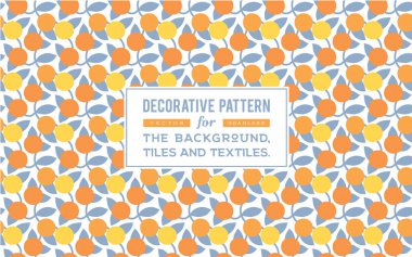 Dekoratif desen tasarım. Vektör arka plan.