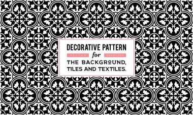Dekoratif desen tasarım. Vektör arka plan.