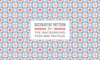 Dekoratif desen tasarım. Vektör arka plan.