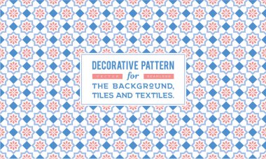 Dekoratif desen tasarım. Vektör arka plan.