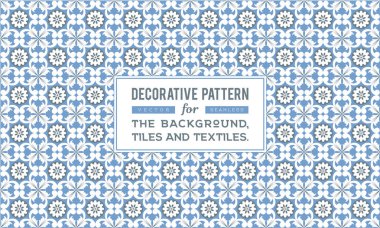 Dekoratif desen tasarım. Vektör arka plan.