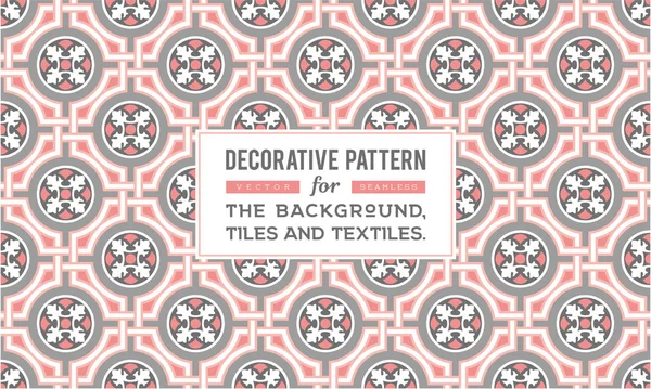Dekoratif desen tasarım. Vektör arka plan.