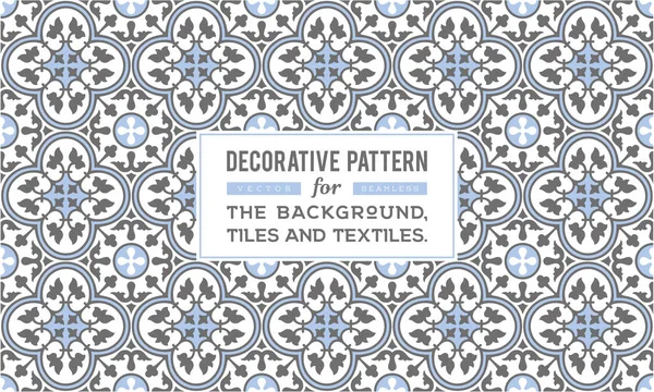 Dekoratif desen tasarım. Vektör arka plan.