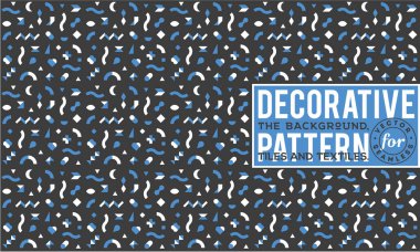 Dekoratif desen tasarım. Vektör arka plan.