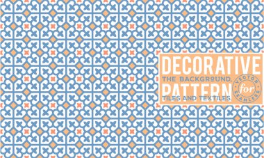 Dekoratif desen tasarım. Vektör arka plan.