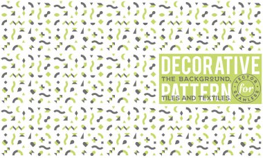 Dekoratif desen tasarım. Vektör arka plan.