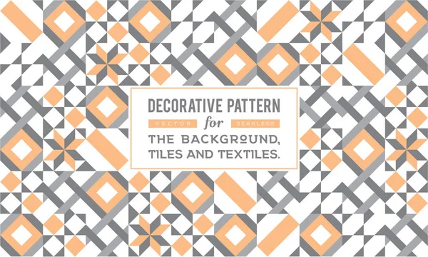 Dekoratif desen tasarım. Vektör arka plan.