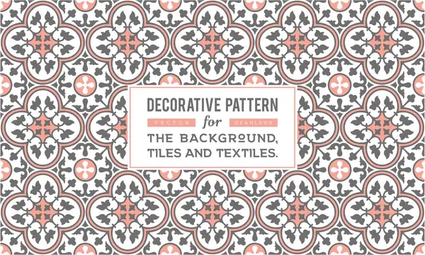 Dekoratif desen tasarım. Vektör arka plan.