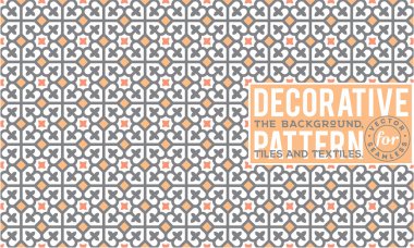 Dekoratif desen tasarım. Vektör arka plan.