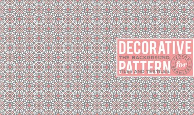 Dekoratif desen tasarım. Vektör arka plan.