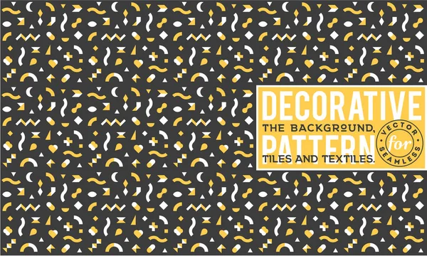 Dekoratif desen tasarım. Vektör arka plan.