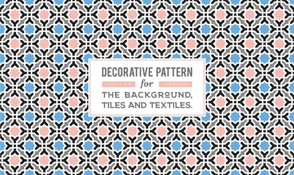 Dekoratif desen tasarım. Vektör arka plan.