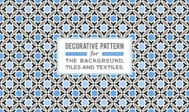 Dekoratif desen tasarım. Vektör arka plan.