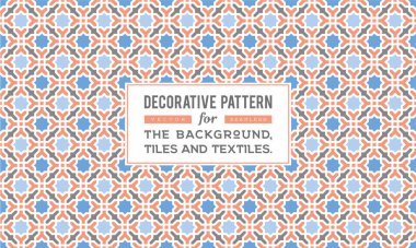 Dekoratif desen tasarım. Vektör arka plan.