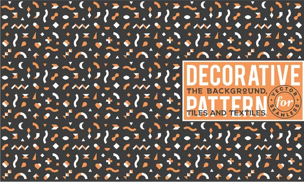 Dekoratif desen tasarım. Vektör arka plan.