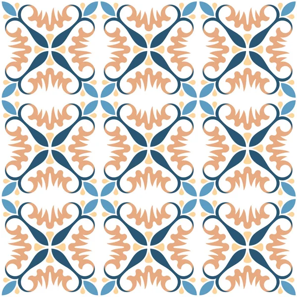 Arka plan, fayans ve Tekstil için dekoratif desen. Modüler parçalardan monte edilir. Vektör. Sorunsuz.