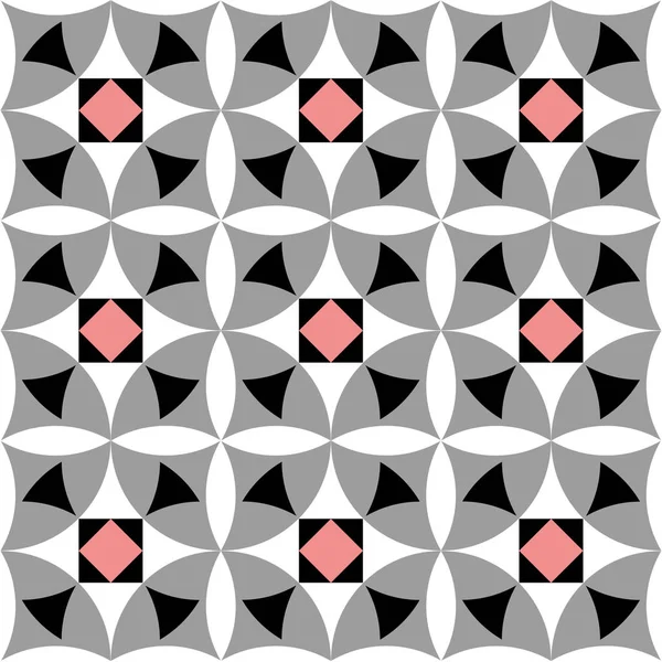 Arka plan, fayans ve Tekstil için dekoratif desen. Modüler parçalardan monte edilir. Vektör. Sorunsuz.
