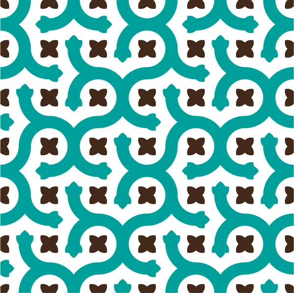 Arka plan, fayans ve Tekstil için dekoratif desen. Modüler parçalardan monte edilir. Vektör. Sorunsuz.