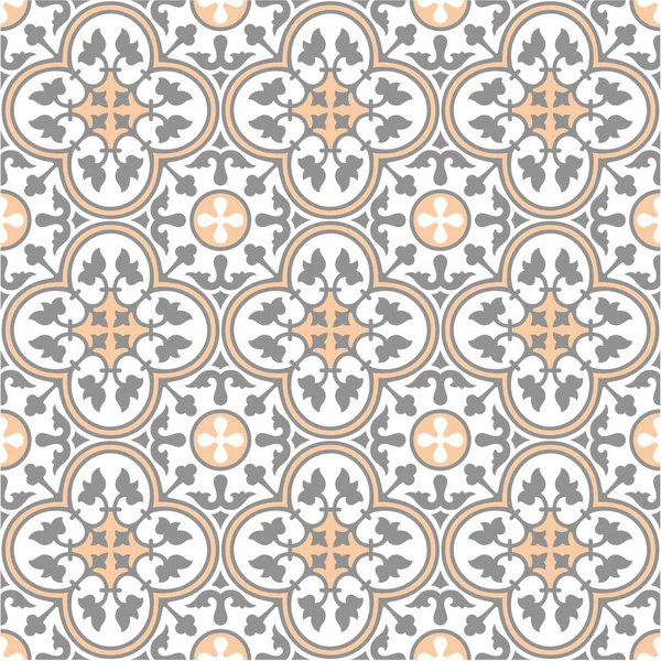 Arka plan, fayans ve Tekstil için dekoratif desen. Modüler parçalardan monte edilir. Vektör. Sorunsuz.