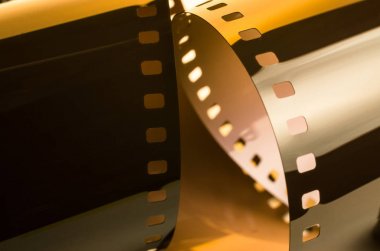 Yüzük Foto film 35mm kapatın. Soyutlama