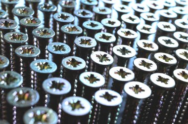 bir satır, soyut, yakın çekim vida