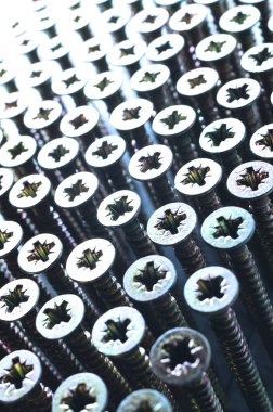 bir satır, soyut, yakın çekim vida