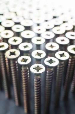 bir satır, soyut, yakın çekim vida