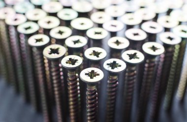 bir satır, soyut, yakın çekim vida