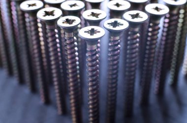 bir satır, soyut, yakın çekim vida