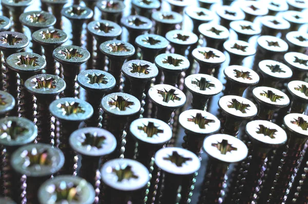 bir satır, soyut, yakın çekim vida