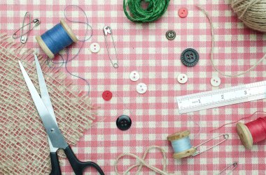 yaratıcı çalışma alanı'na bir terzi bir karışıklık