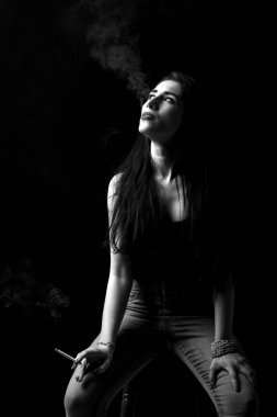 düşük anahtar portre