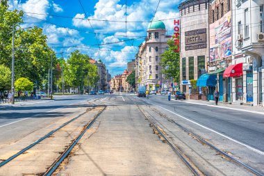 Belgrad şehir sokakları 