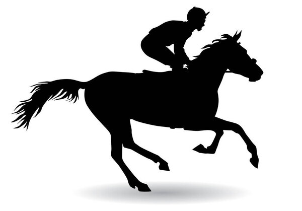 Jockey on a horse 