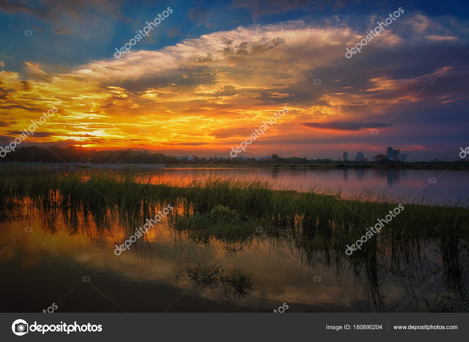 Beau Paysage Coucher Soleil Lever Soleil Photographie