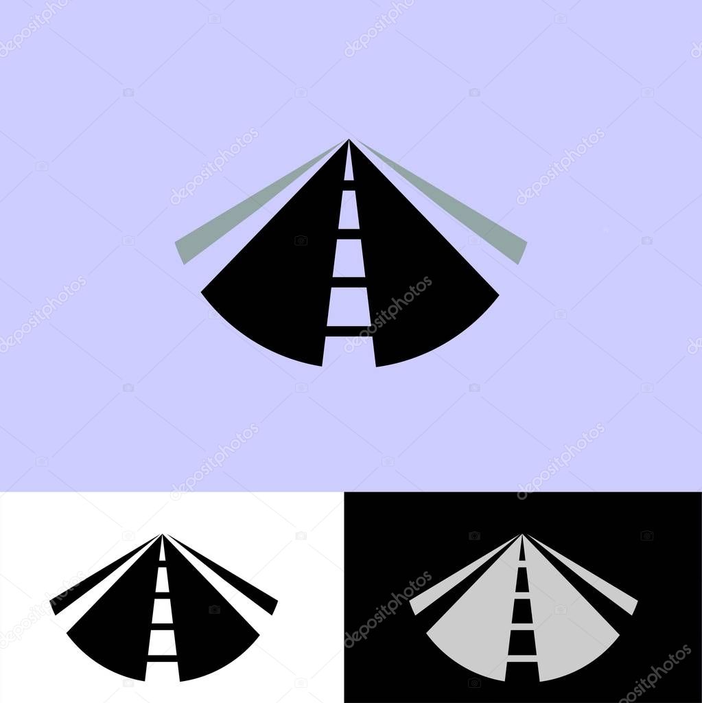  road straight race element logo