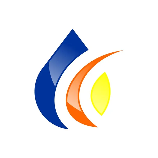 Örnek Soyut Dalış Açılan Logo — Stok Vektör