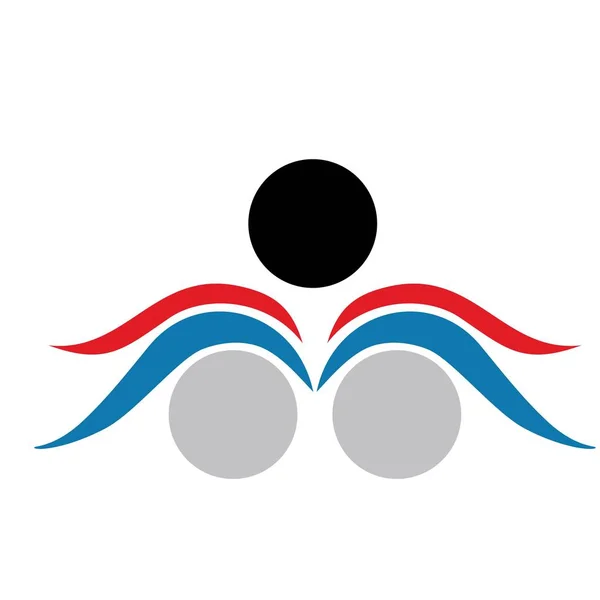 Soyut Insanların Logo Tasarım — Stok Vektör
