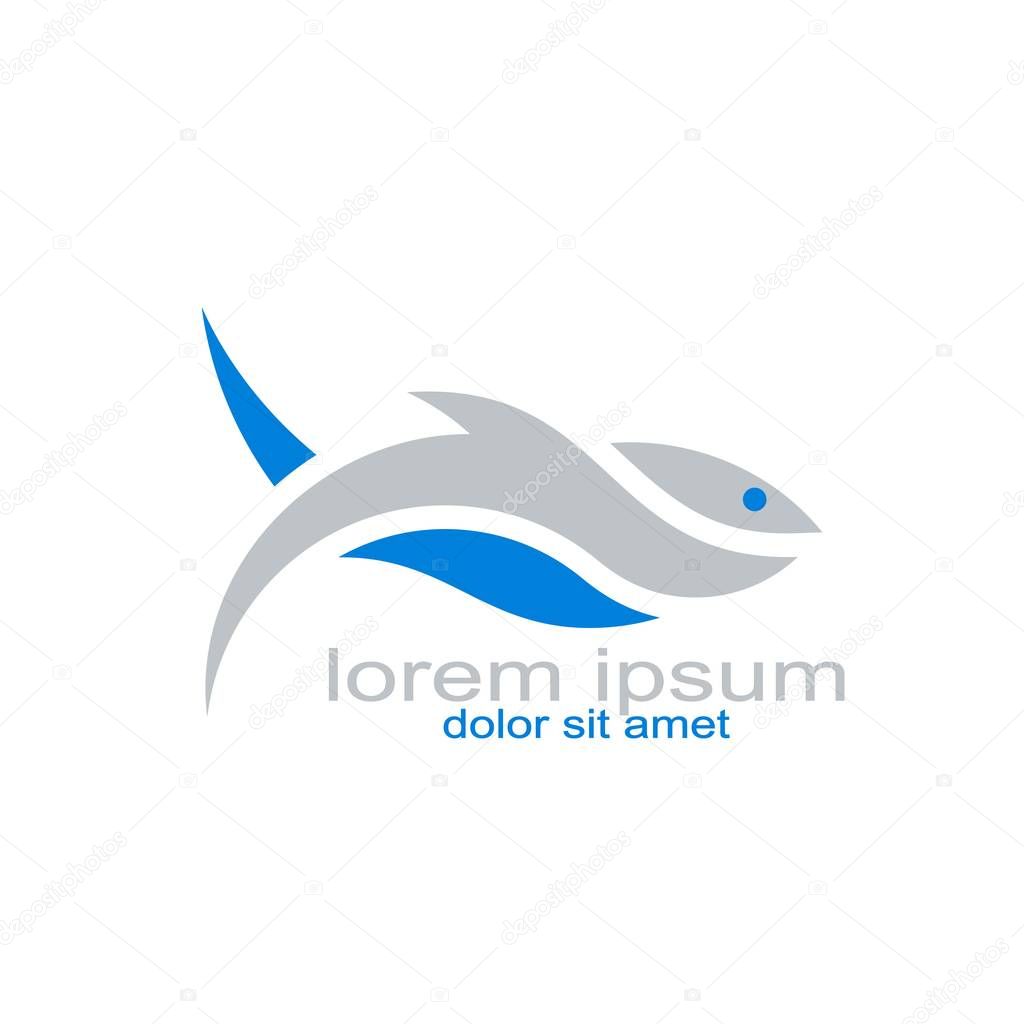 Sample design fish logo