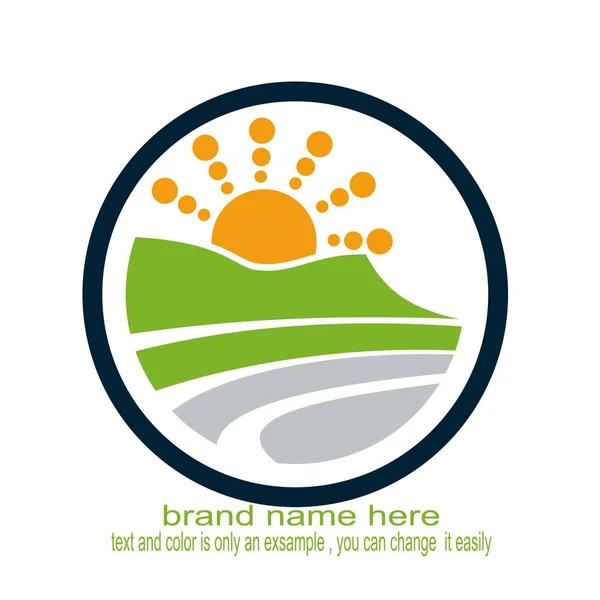 yaratıcı yatay logo doğa