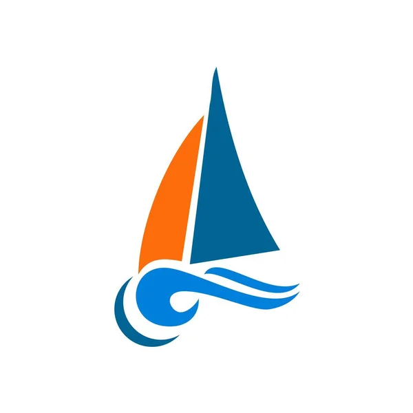 Design Conceito Logotipo Sailling —  Vetores de Stock