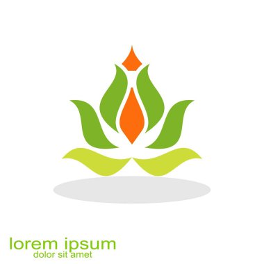 yaratıcı örnek tasarım çiçek logosu