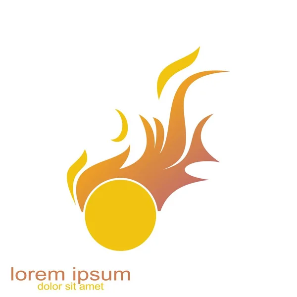 yaratıcı tasarım yangın logosu