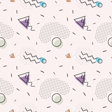 Sorunsuz vektör desen memphis tarzı.