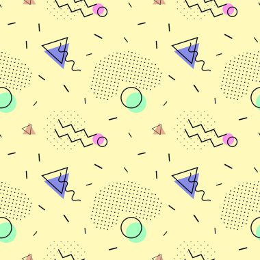 Sorunsuz vektör desen memphis tarzı.