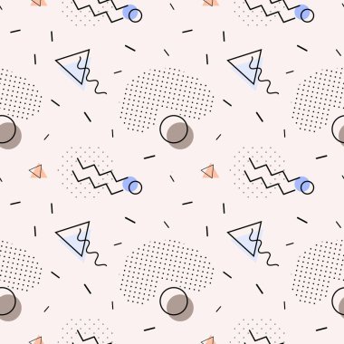 Sorunsuz vektör desen memphis tarzı.