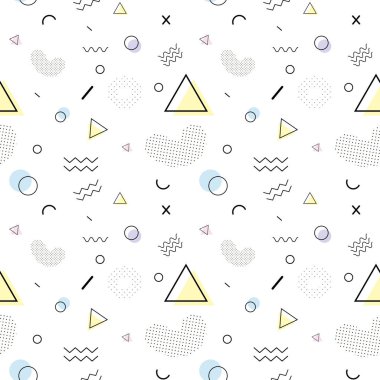 Sorunsuz vektör desen memphis tarzı.