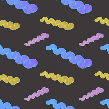 Vektör soyut spiraller seamless modeli. Kullanılan arka planlar, kartpostallar, broşürler, mektuplar, duvar kağıtları, kağıt ambalaj.