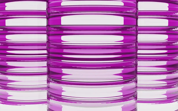 Cilindro fundo material de vidro rosa — Fotografia de Stock