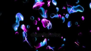 sıvı akışı pembe ve mavi 4k